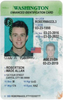 Washington Enchanced ID for Minors - Old